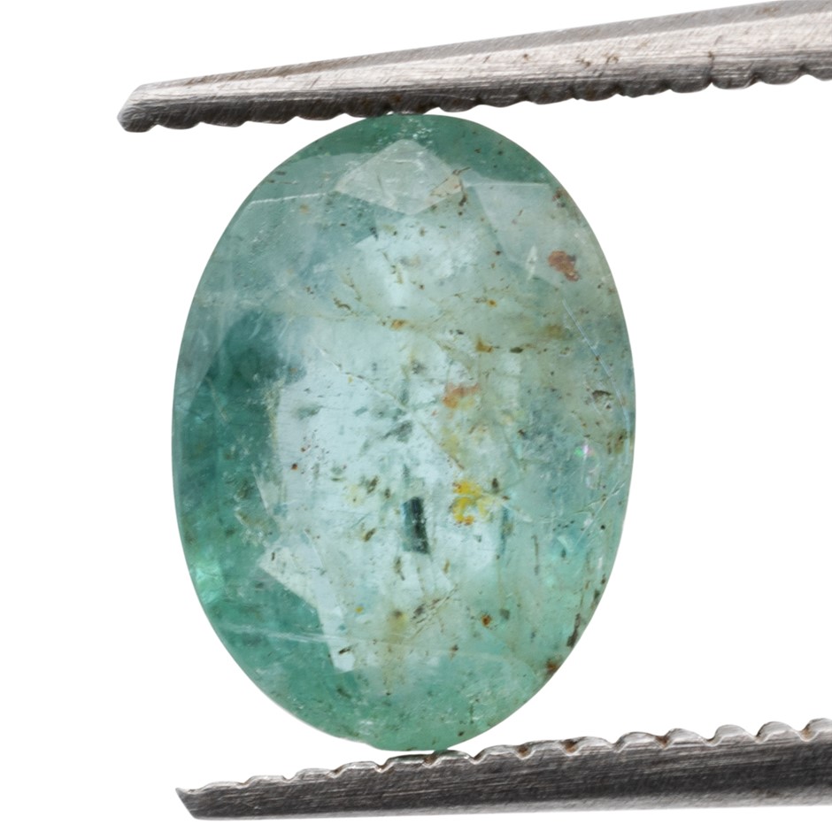 1.29ct Radiant Natural Emerald - Oval Cut