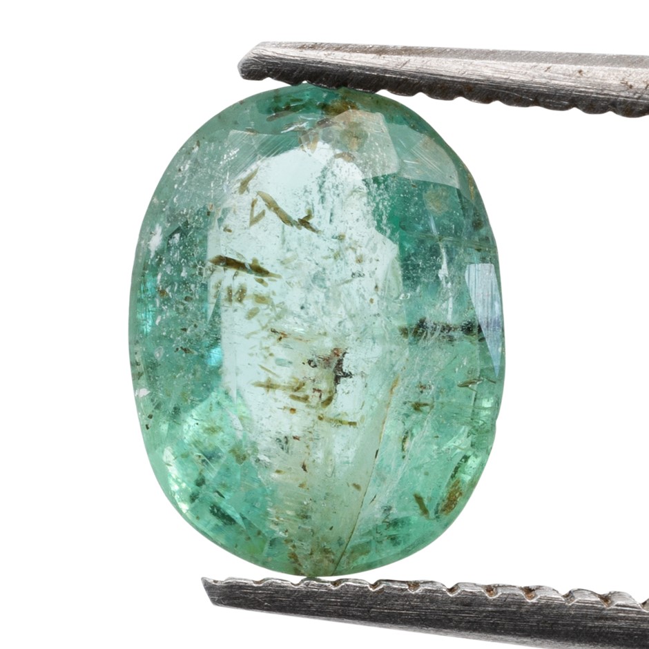 1.00ct Radiant Natural Emerald - Oval Cut