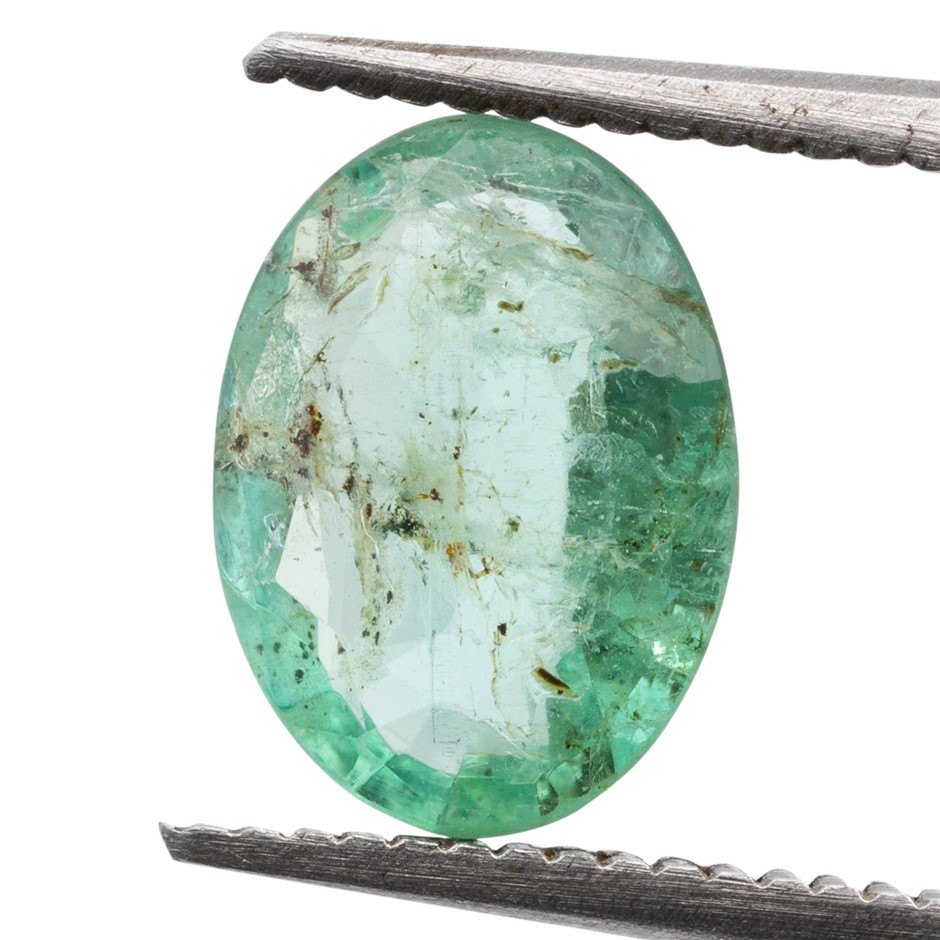 1.00ct Radiant Natural Emerald - Oval Cut