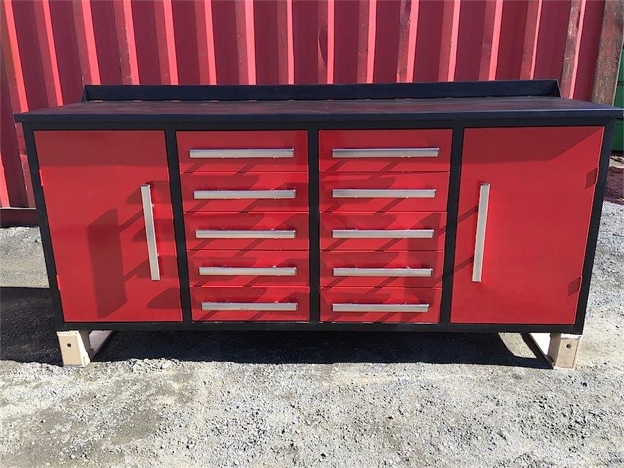 10 Drawer Red Work Bench (Unused)
