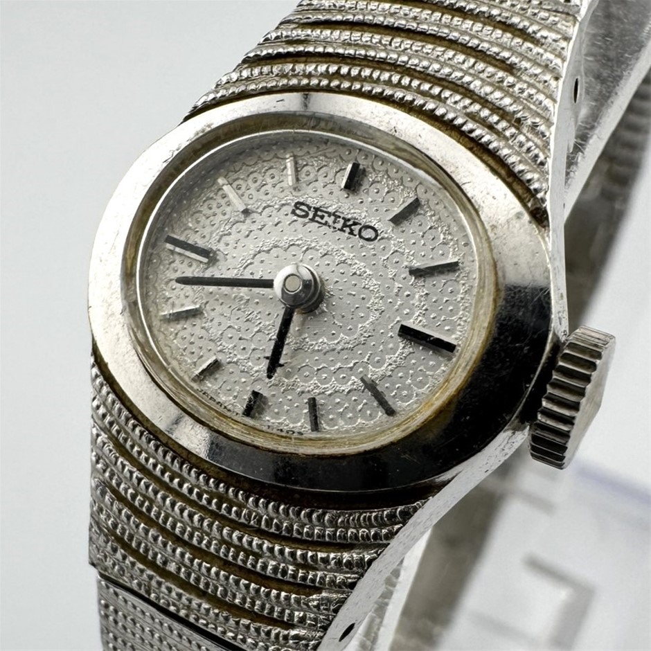 No Reserve Vintage 1973 Seiko Ref.11-7440 White Gold