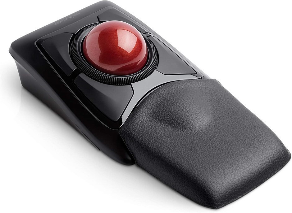 KENSINGTON Wireless Trackball, Expert Mouse, Black/Red, Model K72359WW.  Bu