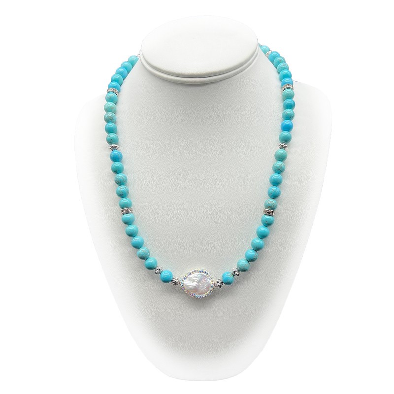 M&N Emporium - Luxurious Pearl & Gemstone Necklace Sale