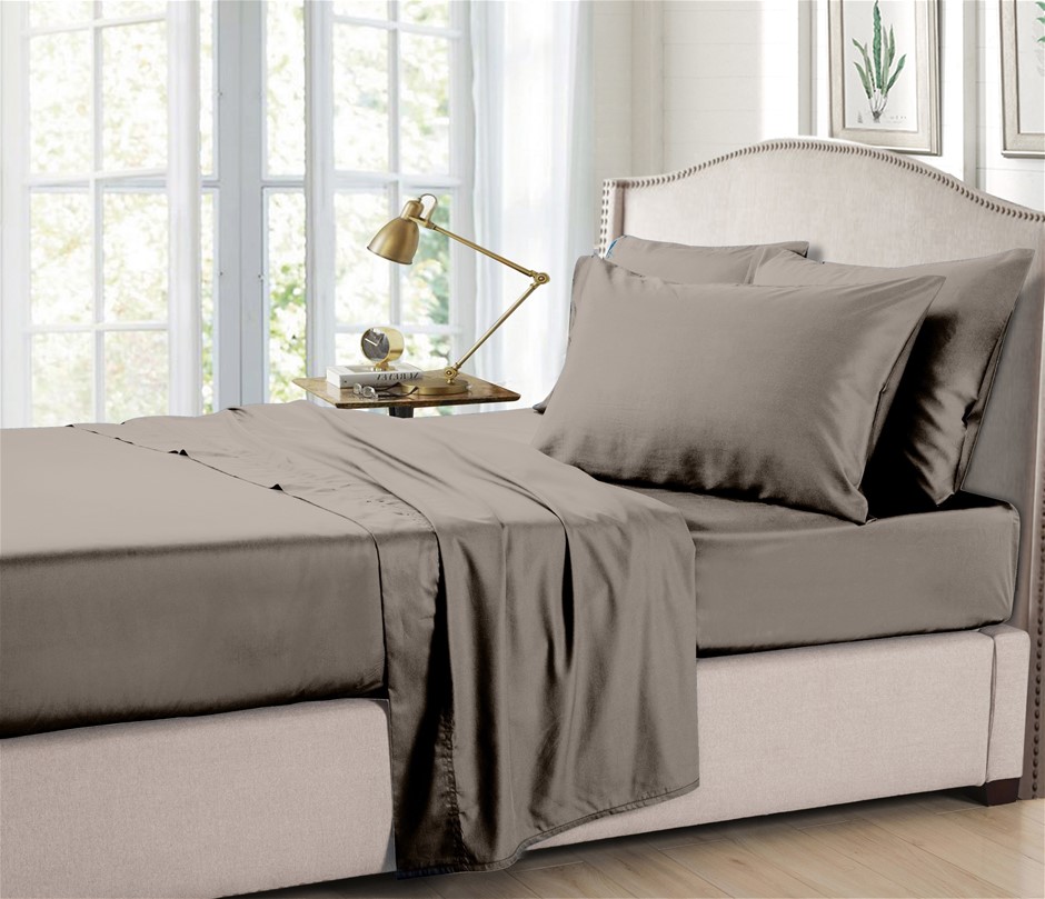 Organic Bamboo Sheet Set 350 Thread Count | Simply Taupe| Double