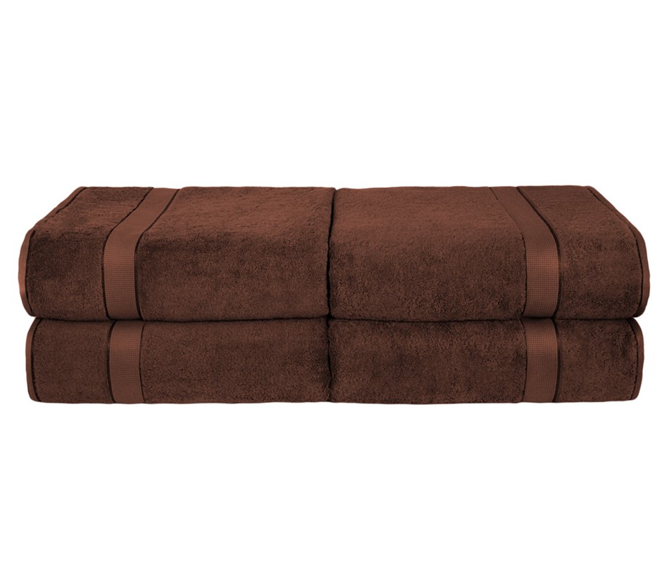 700GSM Egyptian Cotton 4 Piece Face Washers - Chocolate