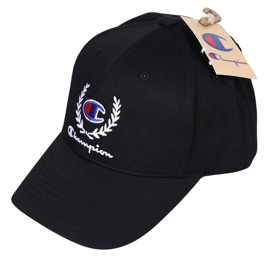 CHAMPION Unisex Wreath Logo SPS Cap, One Size, Black, ZYACG.
