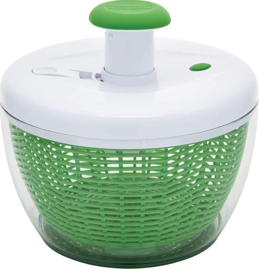 FARBERWARE Salad Spinner, Green. N.B: Damaged packaging.