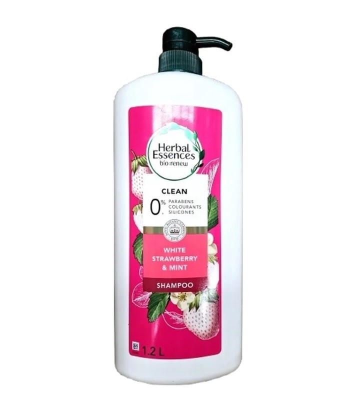 2 x HERBAL ESSENCES White Strawberry & Mint, Shampoo, 1.2L. N.B: Unlocked p