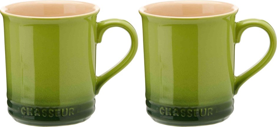 6 x CHASSEUR La Cuisson Mug, 350 ml Capacity, Apple.