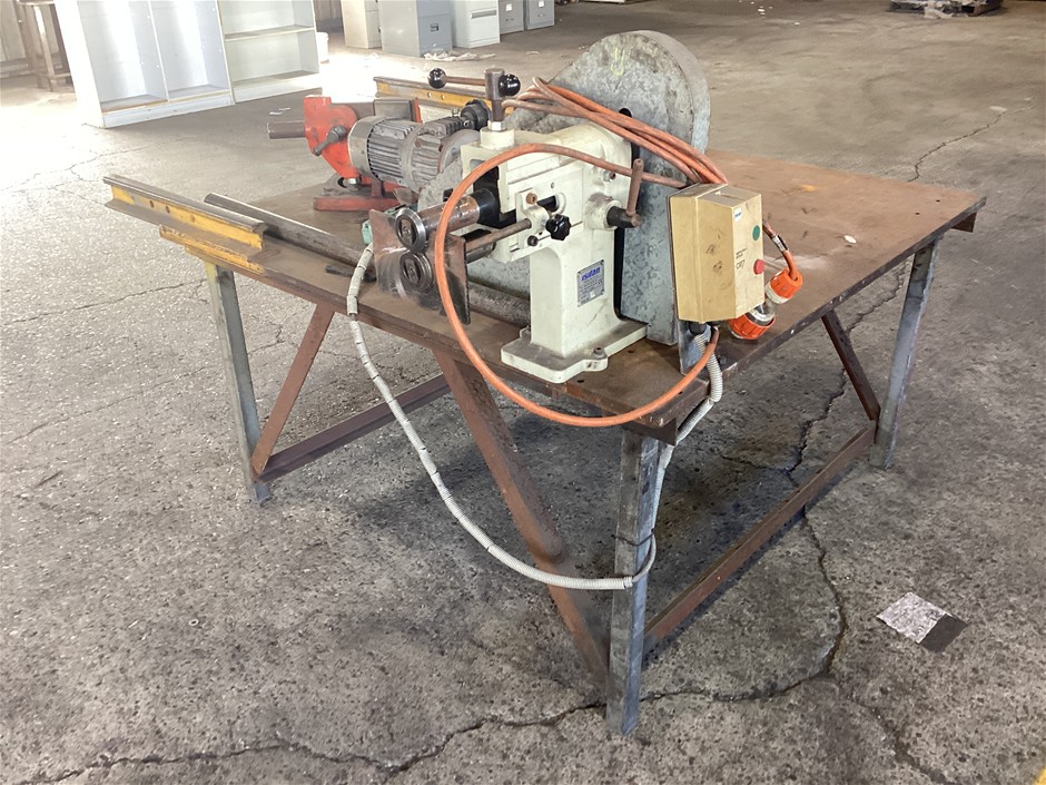 Heavy Duty bench with swaging machine Auction (0052-7057873) | Grays ...