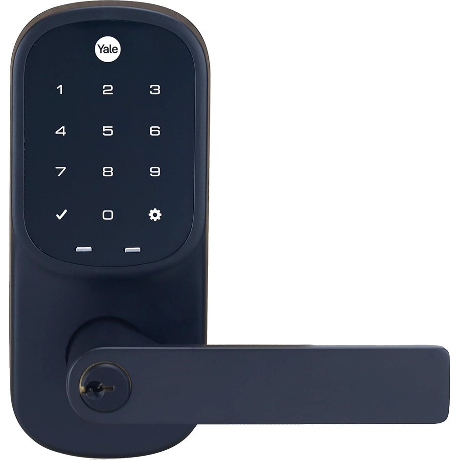 YALE Assure Lever Keyed Smart Deadlatch Matt Black w/ Home Module, Total Co