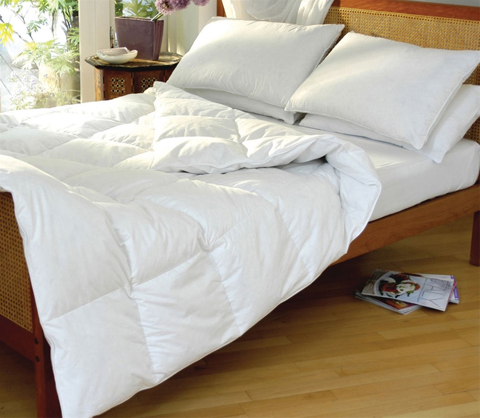 100% Duck Feather Quilt | All Seasons Doona King Single