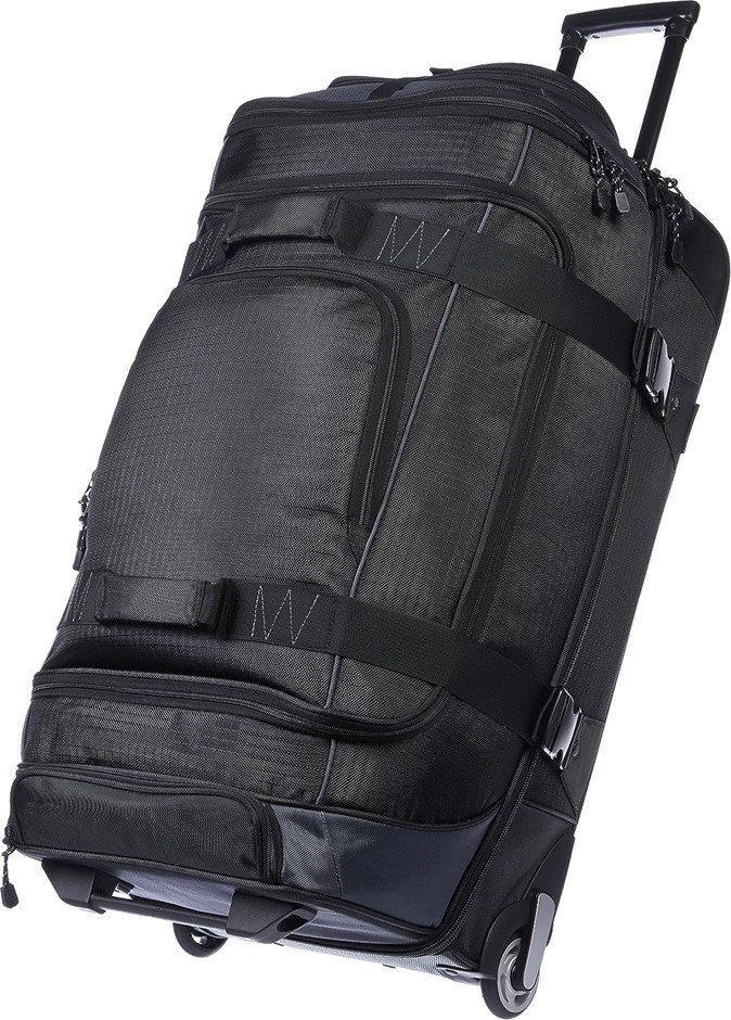 AMAZON BASICS Ripstop Wheeled Duffel,\ Telescoping handle, 76.2 CM.