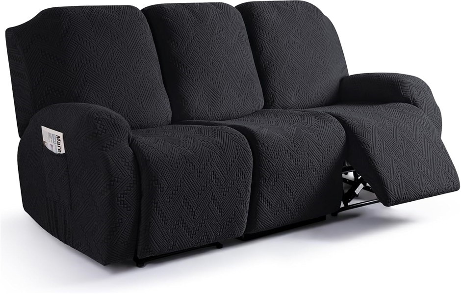 RUAOZZ Stretch Recliner Sofa Covers, 3-Pieces,  Reclining Couch Covers with