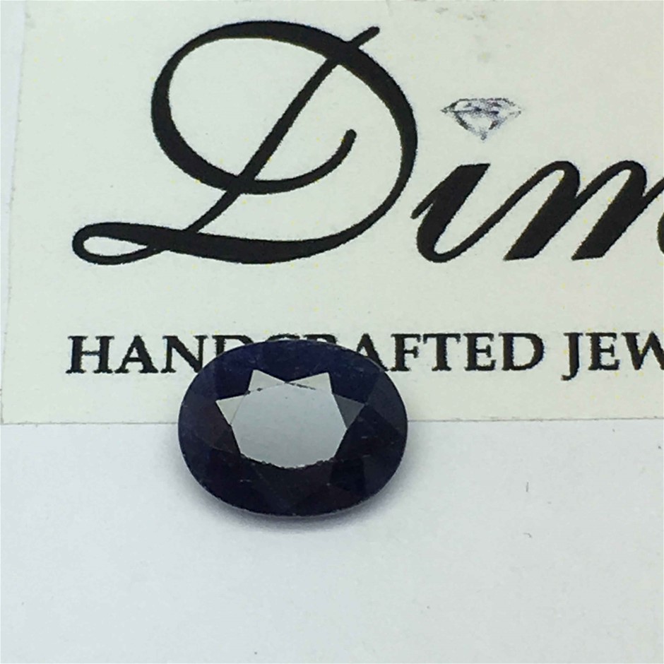 One Stone Blue Sapphire Oval 2.02ct