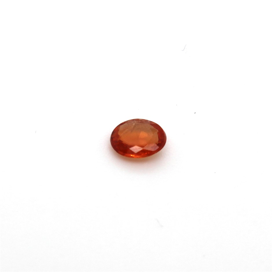 0.31 Ct Oval Orange Sapphire Gemstone