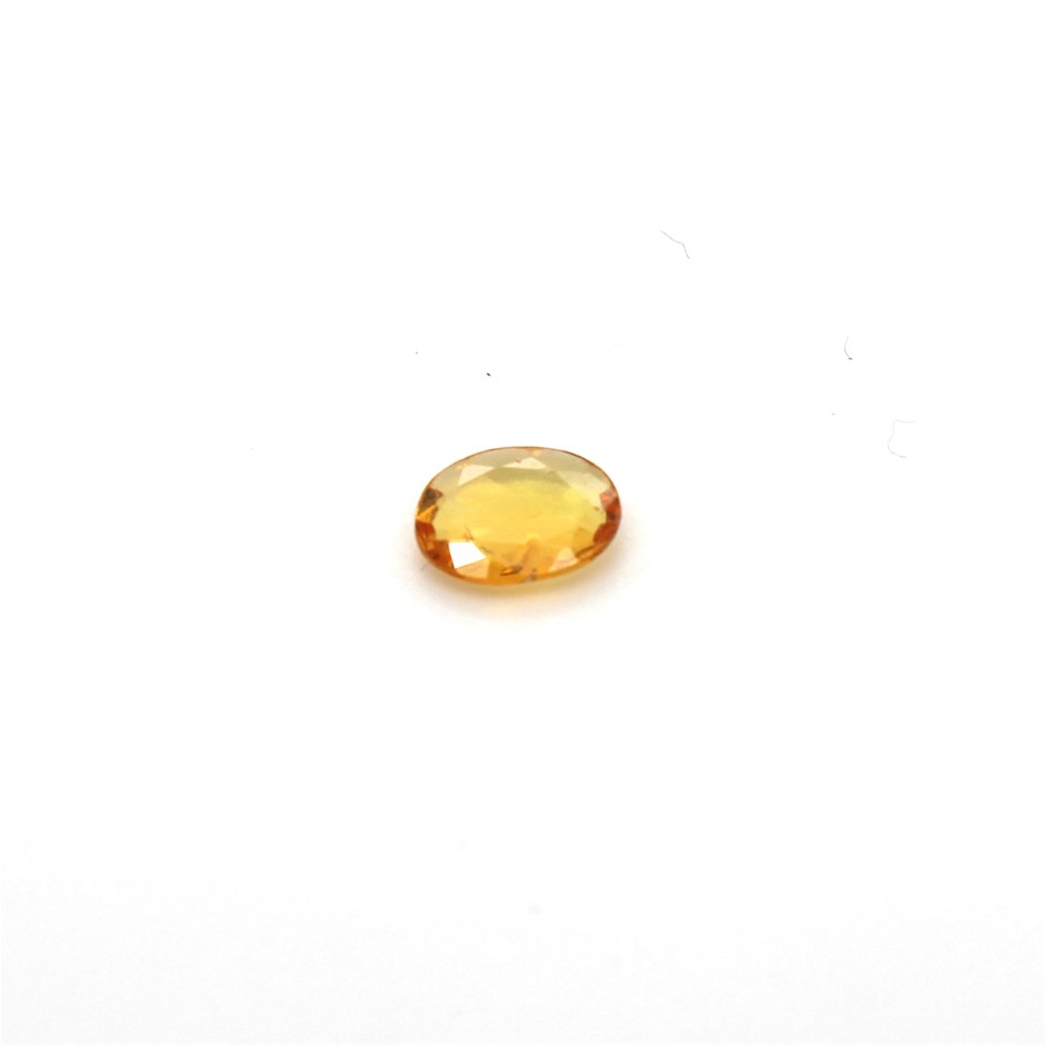 0.44 Ct Oval Yellow Sapphire Gemstone