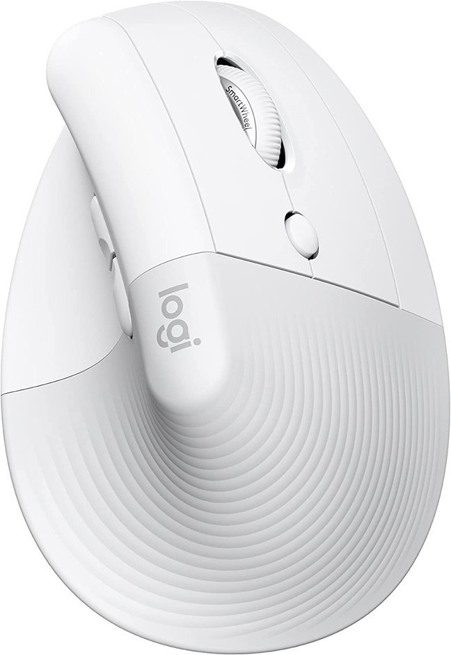 LOGITECH Lift Vertical Ergonomic Mouse, Off White. Buyers Note - Discount