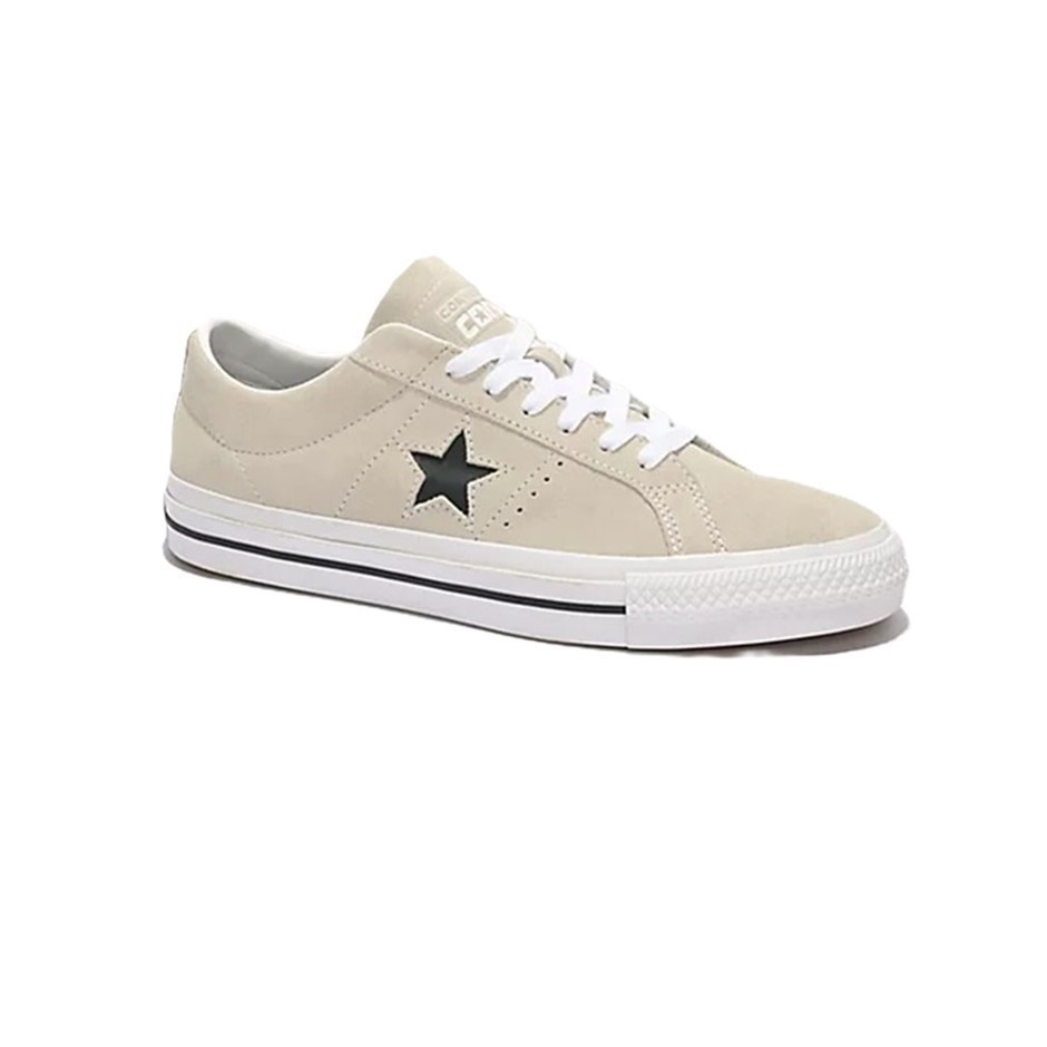 CONVERSE Unisex One Star Pro Egret Shoes, UK 11(M), 13(W), Malted/ Black/Wh