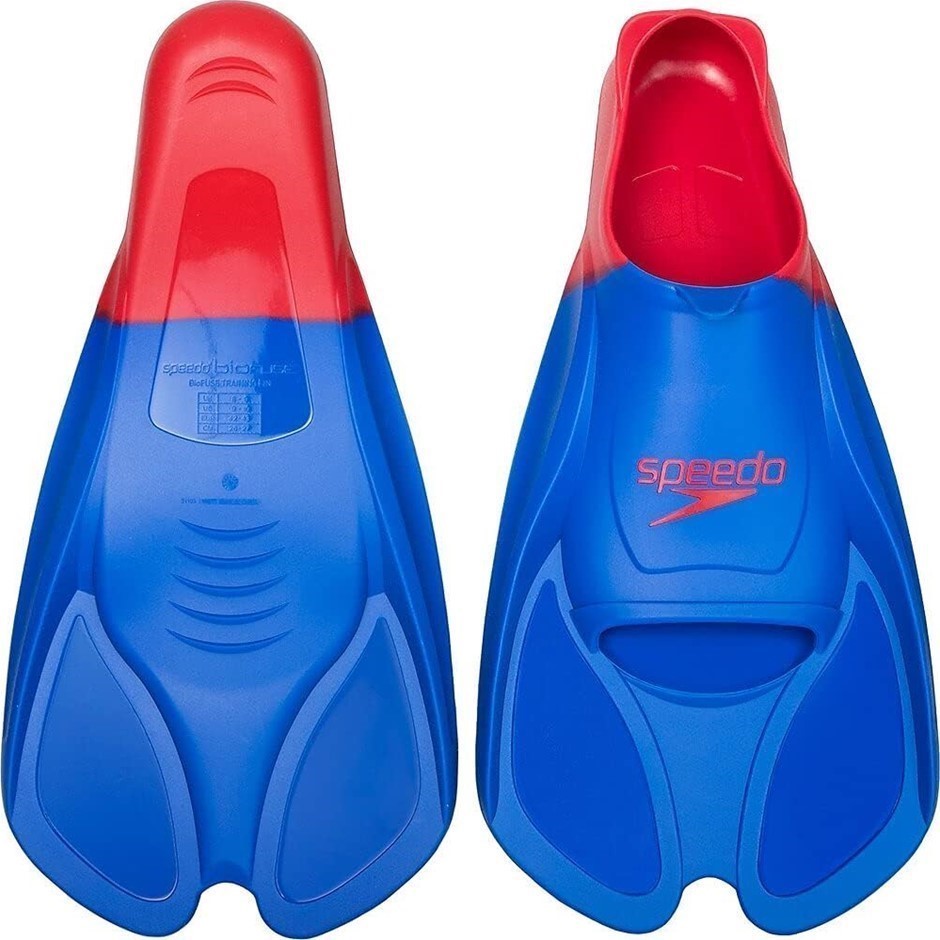 SPEEDO Biofuse Fin, Colour: Blue/Red, Size: 10-11 UK.