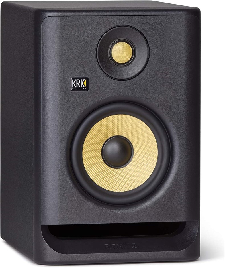 KRK Powered Studio Monitor, Black, Model: RP5G4, 26 x 38 x 32 cm; 5.64 kg.