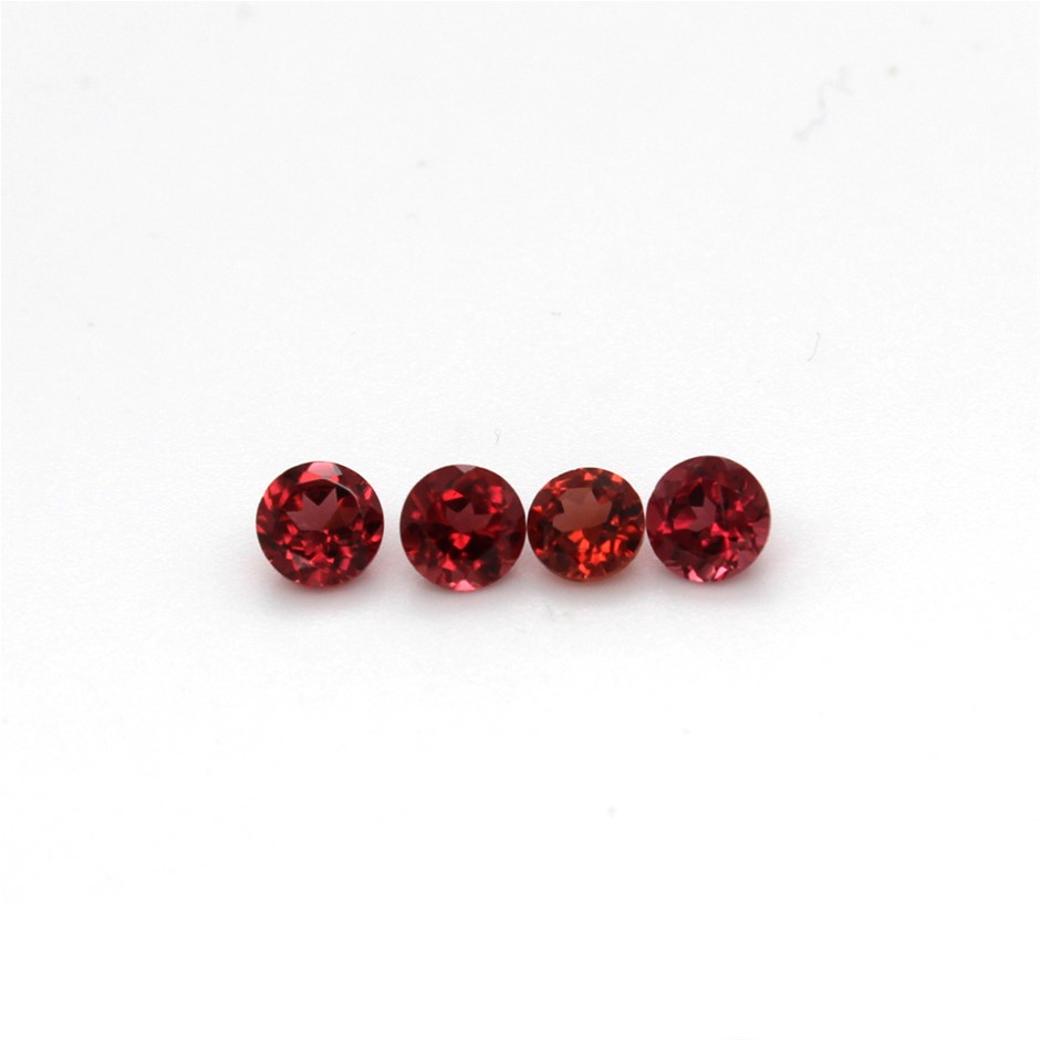 1.45 Ct Four Ct Round Garnet Gemstone