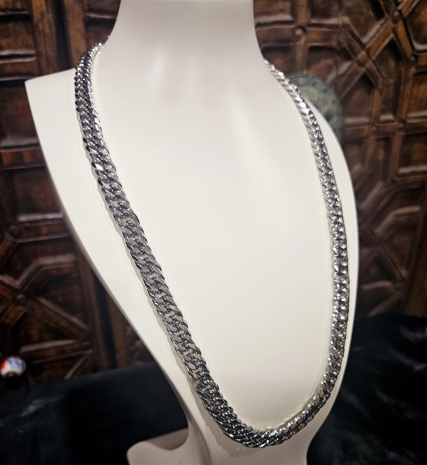 Italy PT950 Gold Filled Cuban Chain stamped(PT950/Italy)-60cm Auction ...