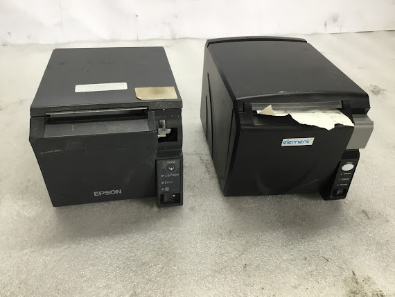 Epson TM-T70II M296A&Element RW873 Thermal Receipt Printer (Lot of 2 ...