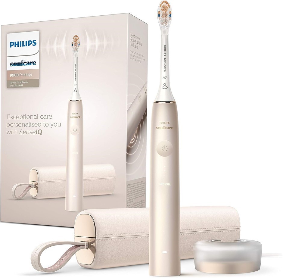 PHILIPS Sonicare 9900 Prestige Power Toothbrush with SenseIQ, AI-Powered So