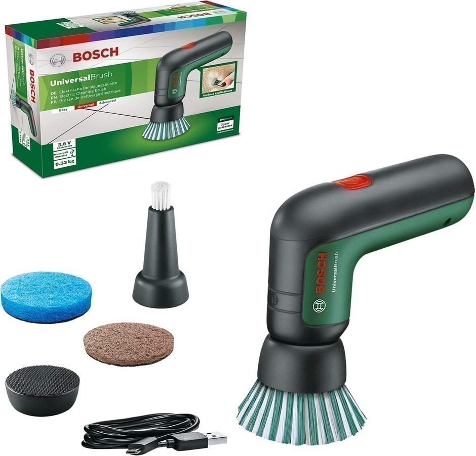 BOSCH UniversalBrush Electric Cleaning Brush, 3.6V Integrated Battery, 0603