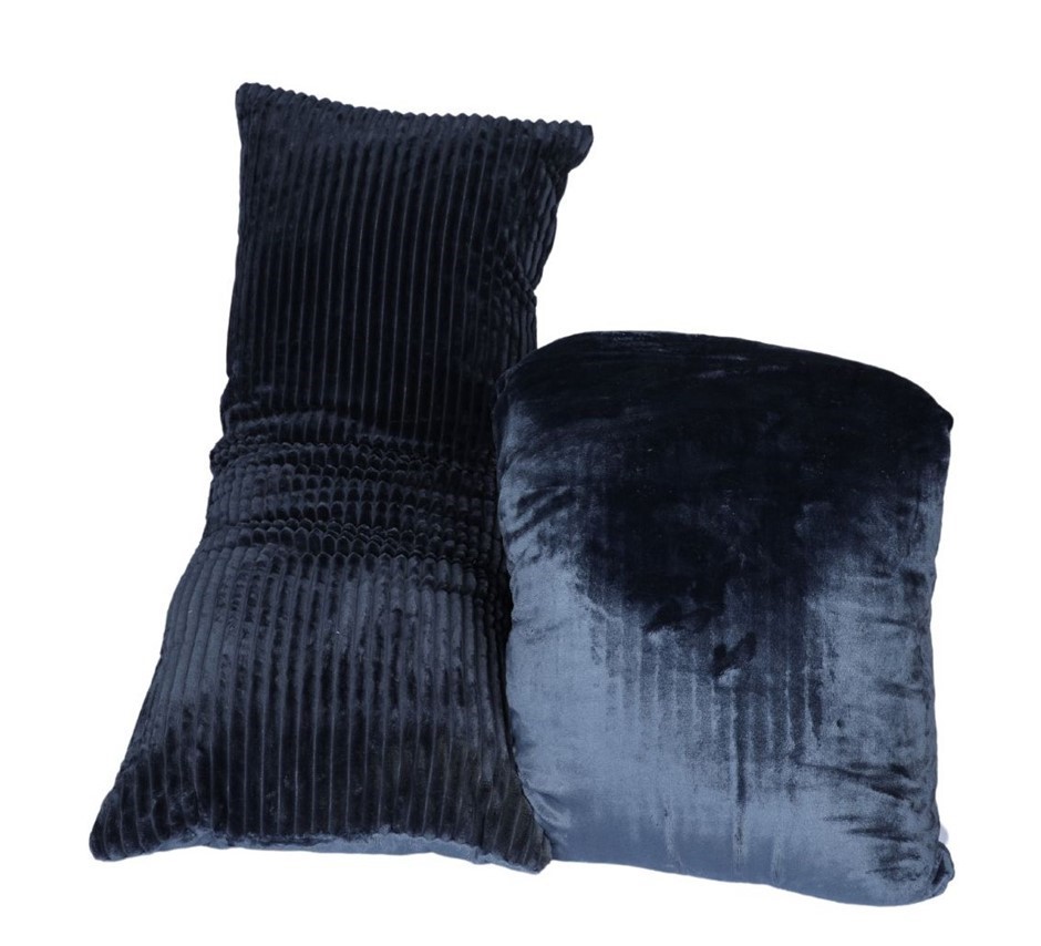 Single BHF Tacey Long Body Pillow, 50cm x 121cm, Navy.
