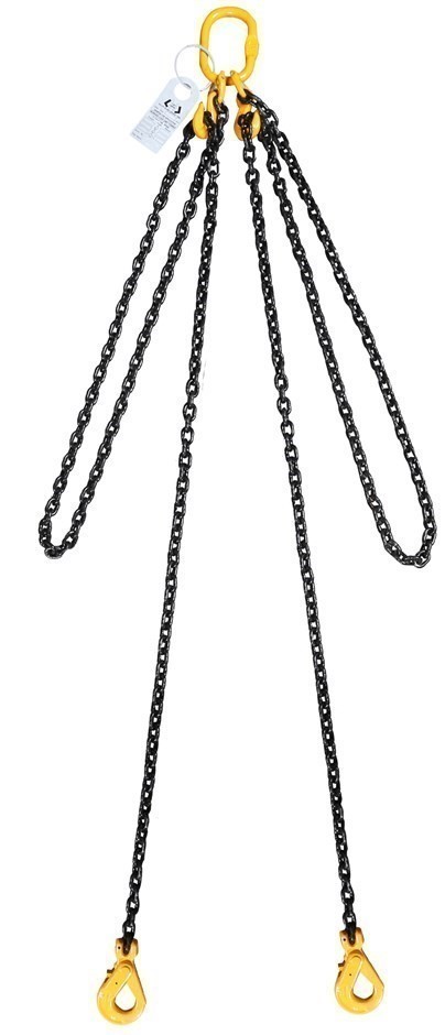 Lifting Chain Sling, 2Leg, WLL 1900kg, 6mm Chain x 3M c/w Clevis Self Locki