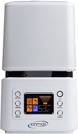 IONMAX ION90 Ultrasonic Humidifier, 4.6kg, White.