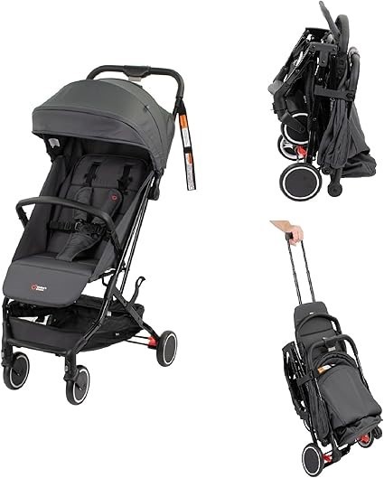 MOTHER'S CHOICE Minny Ultra Compact Trolley Stroller, Mineral Grey.
