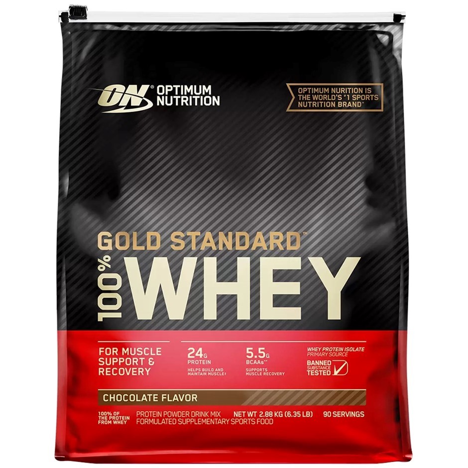 OPTIMUM NUTRITION Gold Standard 100% Whey Protein, Chocolate Shake Flavour,