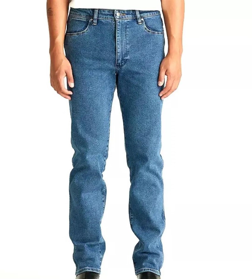 WRANGLER Men's Classic Straight Jeans, Size 40x32 (40R), 99% Cotton, Vintag