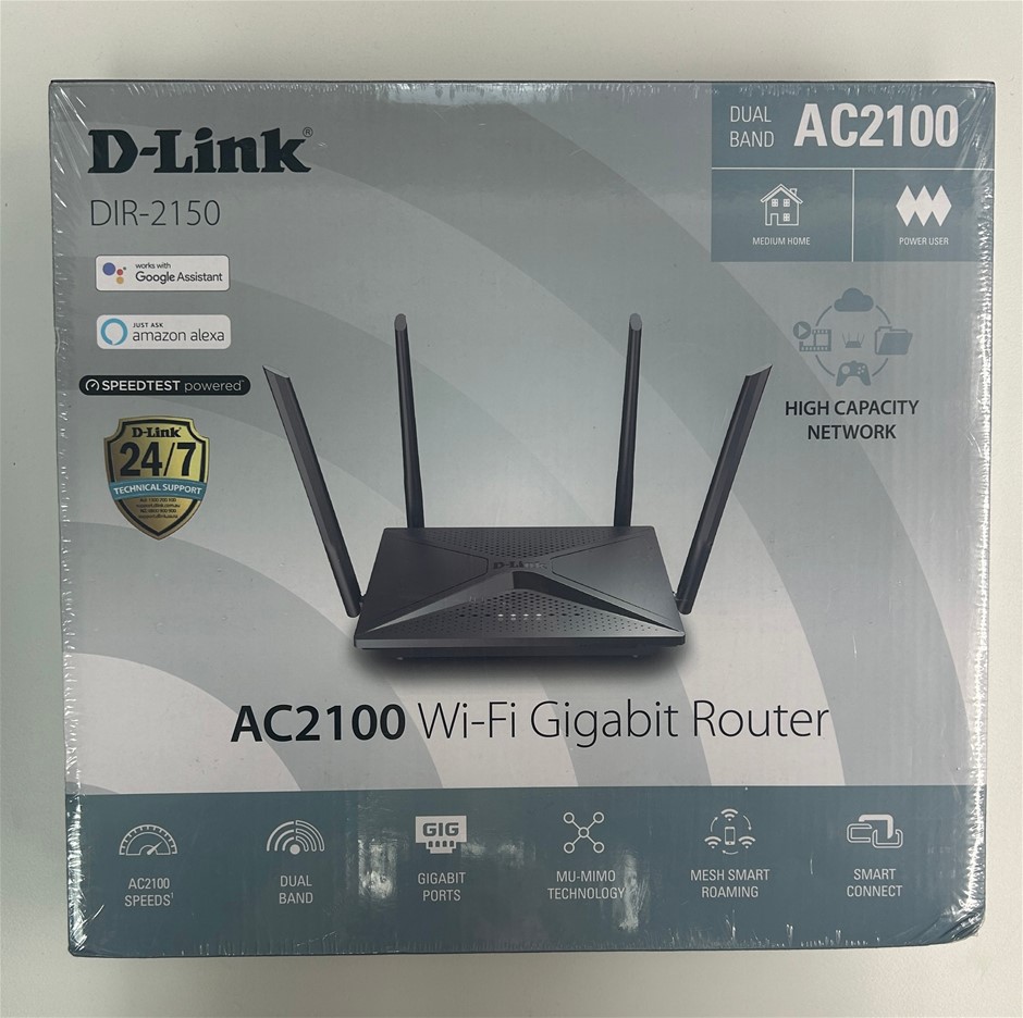 D-LINK AC2100 Wi-Fi Gigabit Router Auction (0314-2571561) | Grays Australia