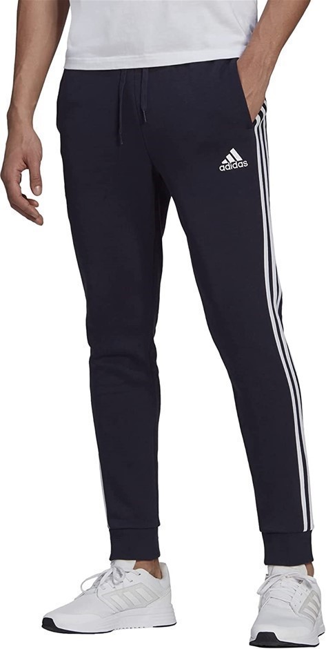 0084-5062664 · ADIDAS Men's 3S Fleece Tapered Cuff Pant, Size L, Cotton/Polyester, Legink/
