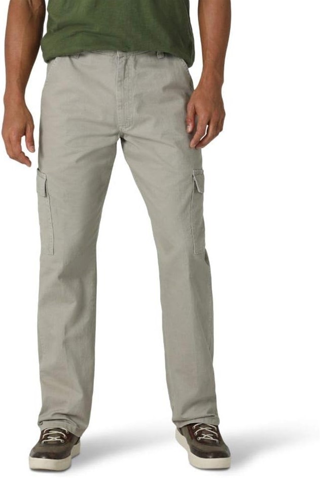 WRANGLER Men's Twill Cargo Pant, Size 34Wx34L, Khaki Dust, 10ZM6LGKD. Buye