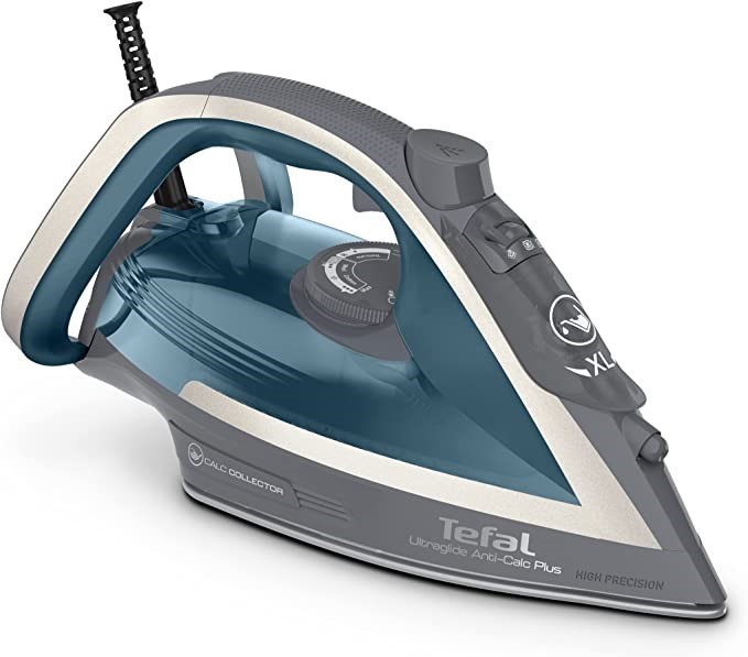 TEFAL UltraGlide Plus Steam Iron, Teal, FV5844.