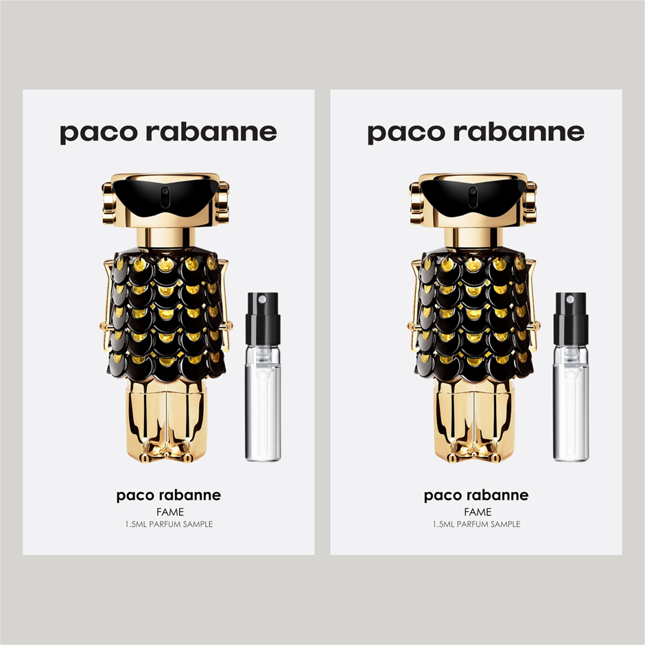 Paco Rabanne Fame PARFUM 1.5ml Sample Fragrance Perfume Spray (2pc ...
