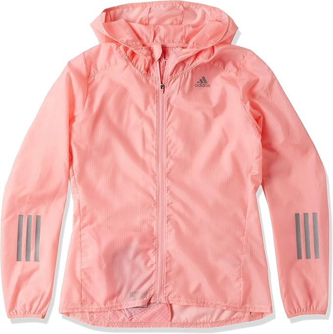 ADIDAS Women's Running Parka, Size XL (OT JASPO), Response Hooded See-Throu