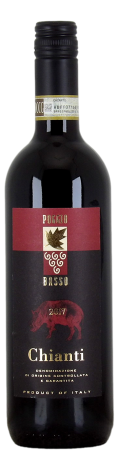 Poggio Basso Chianti DOCG 2017 (12x 750mL) Tuscany, Italy