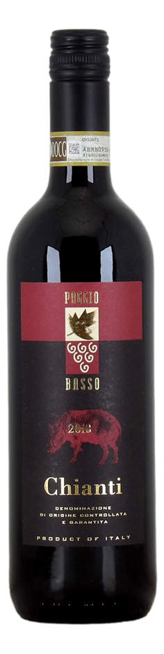 Poggio Basso Chianti DOCG 2018 (12x 750mL) Tuscany, Italy