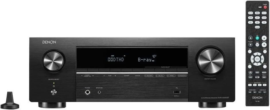 DENON AVR-X580BT 8K AV Receiver | 5.2 Channels. Buyers Note - Discount Fre