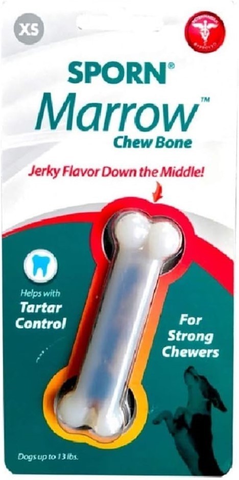 5 x SPORN Yuppie Puppy Marrow Bone Chew Toy, Extra Small, White, 32810.