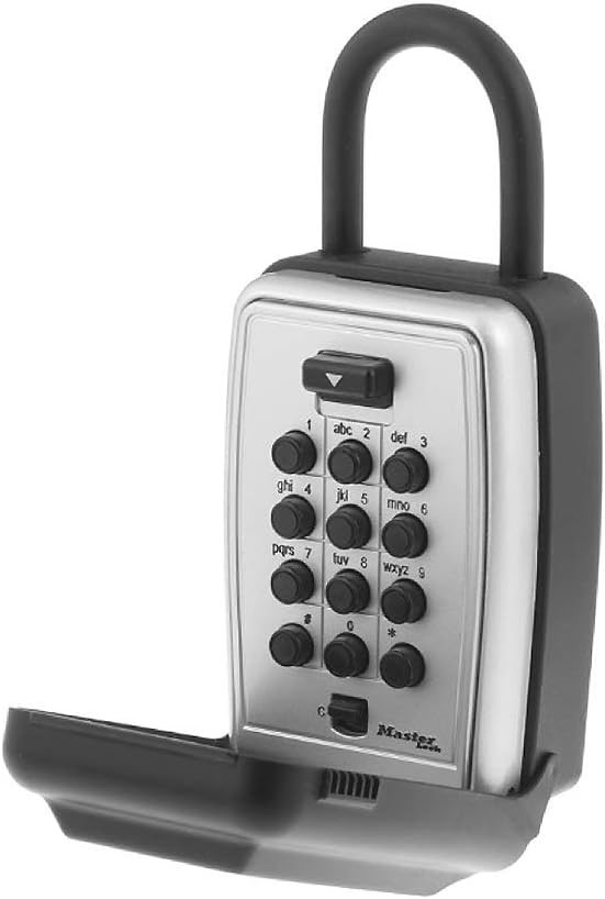 MASTER LOCK DAU Portable Push Button Key Safe Silver 5422D.