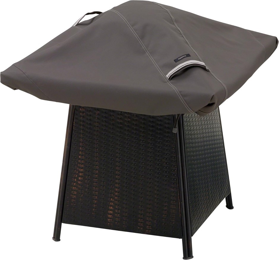 2 x CLASSIC ACCCESSORIES Ravenna Cover, Fits 40 x 40 Square Fire Pits Taupe