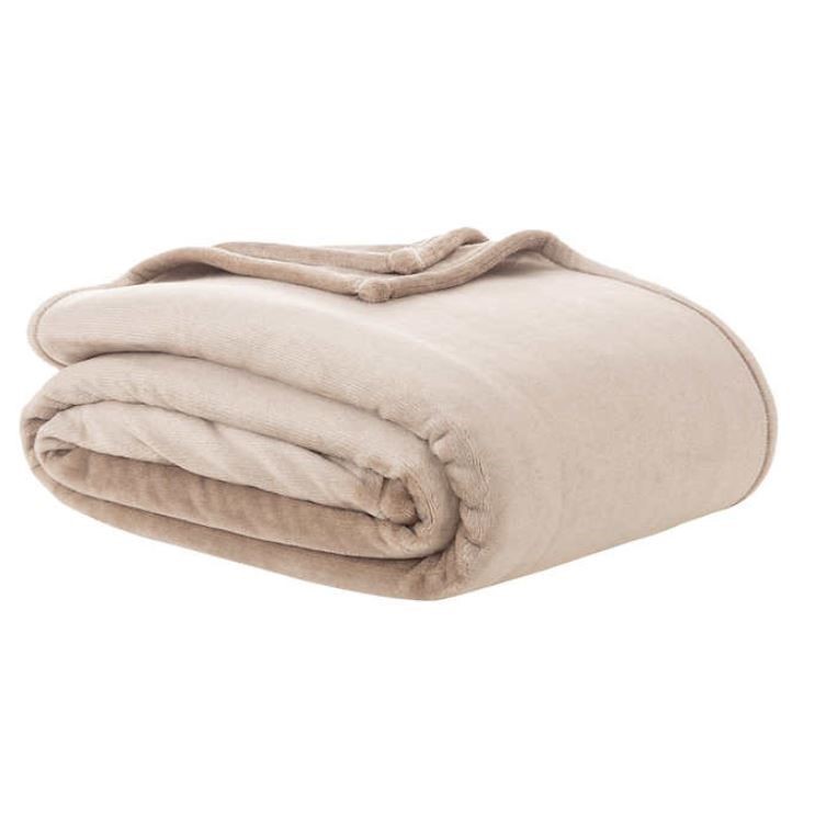 BERKSHIRE LIFE Eco Soft Blanket, King Size, Brown Tan.