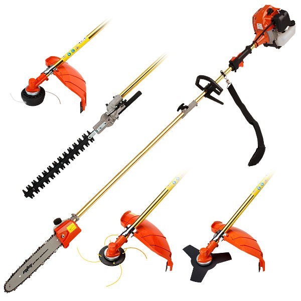 62CC 5 in 1 Pole Chainsaw, Hedge Trimmer